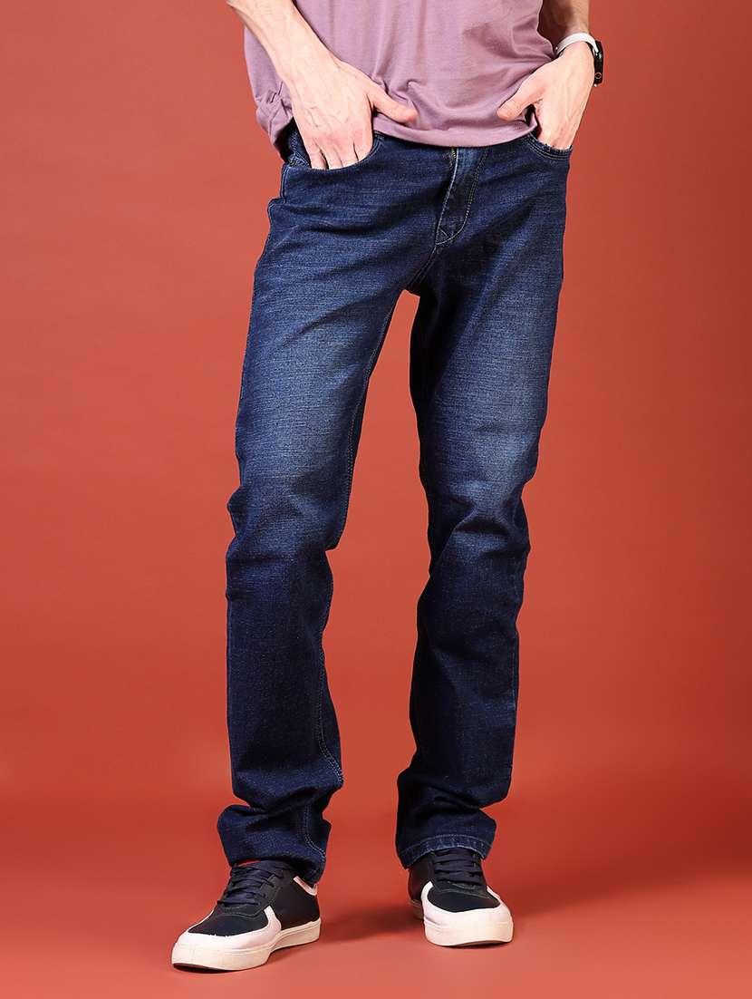 men solid mid rise slim fit jean - 21765809 -  Standard Image - 1