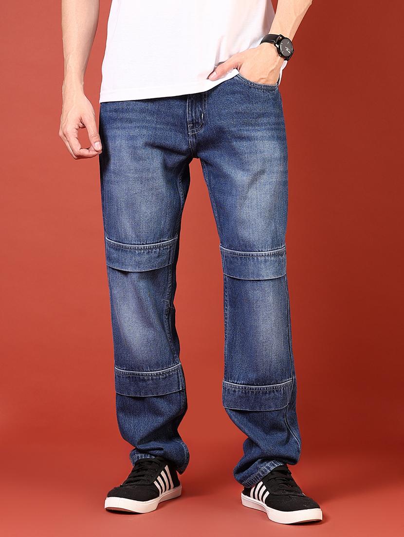 men solid mid rise relaxed fit jean - 21765815 - Standard Image - 1