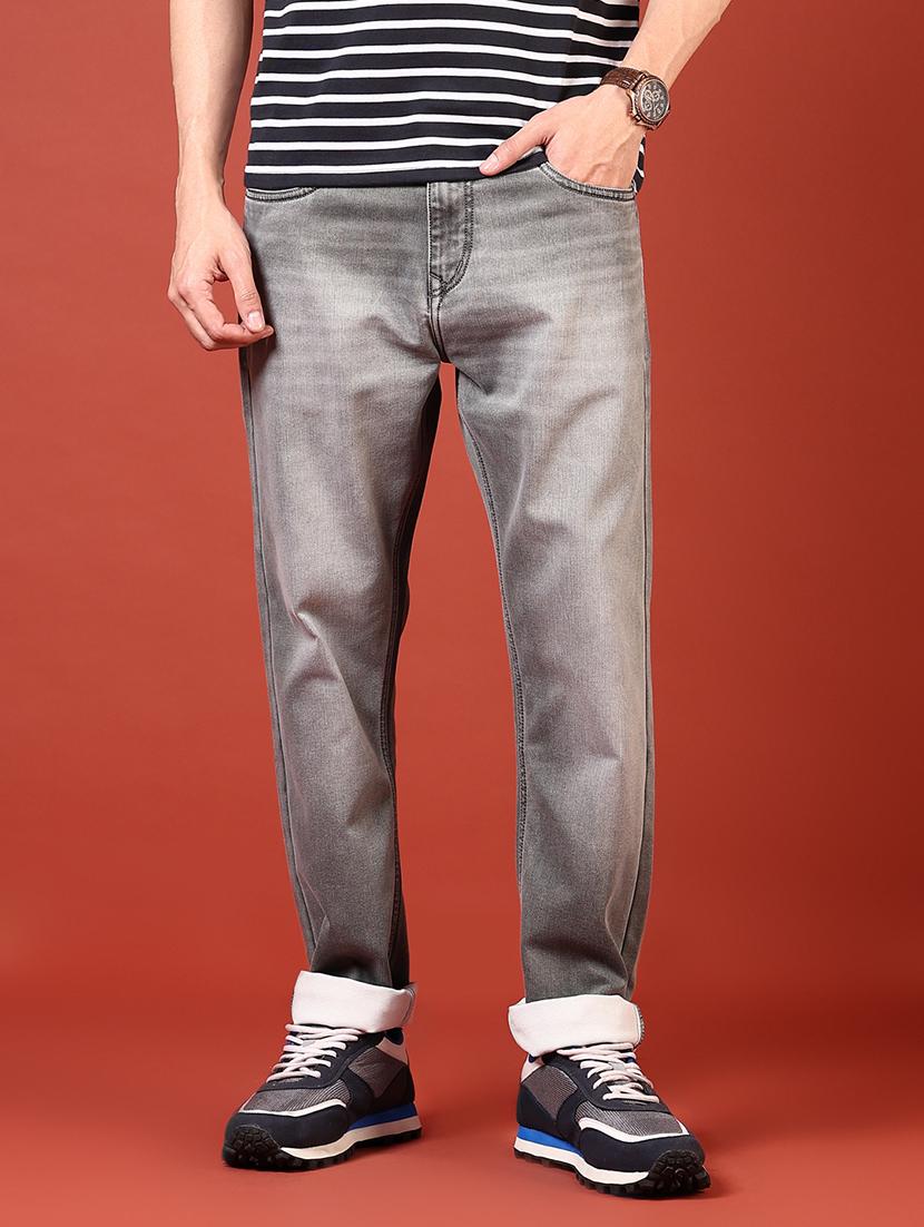 men solid mid rise relaxed fit jean - 21765822 - Standard Image - 1