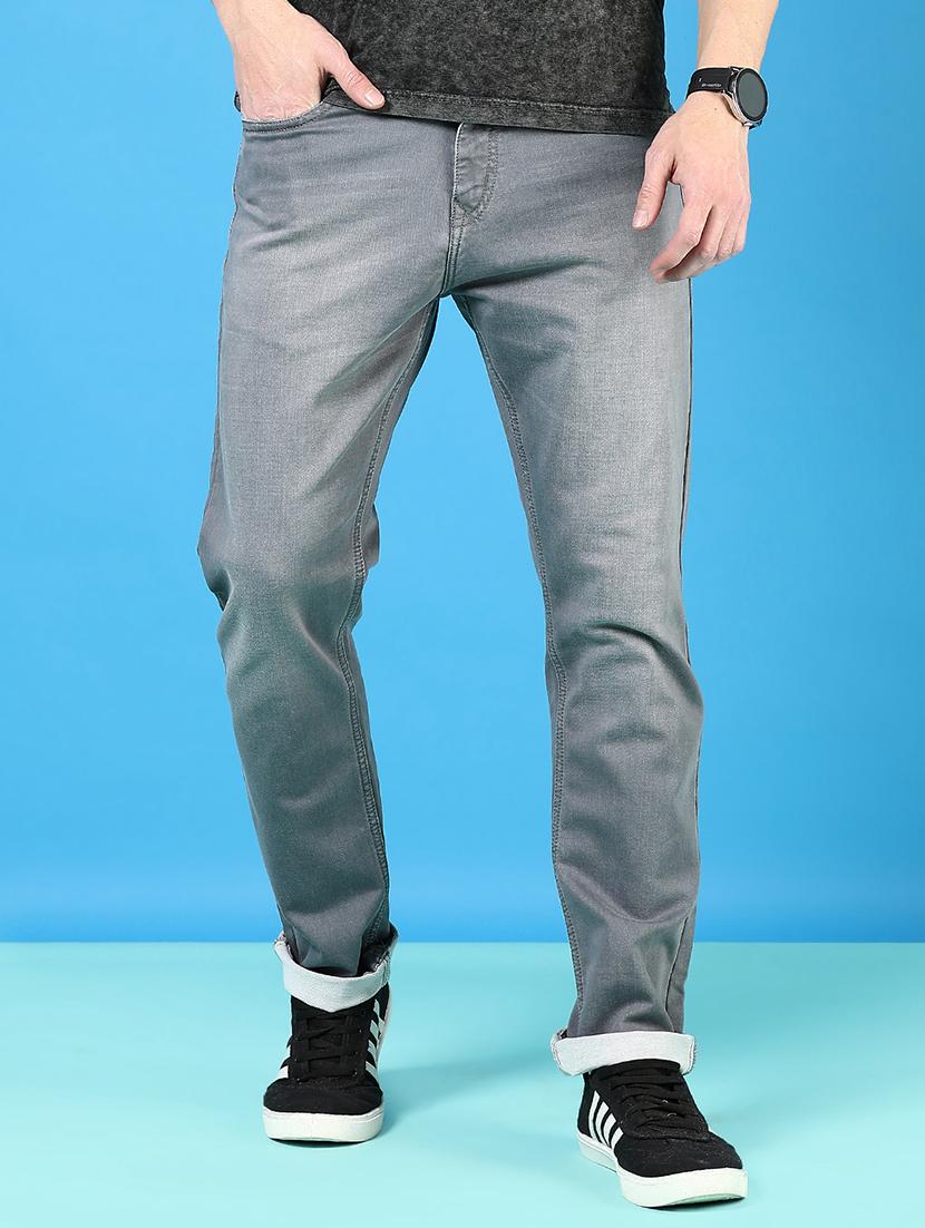 men solid mid rise relaxed fit jean - 21765824 - Standard Image - 1
