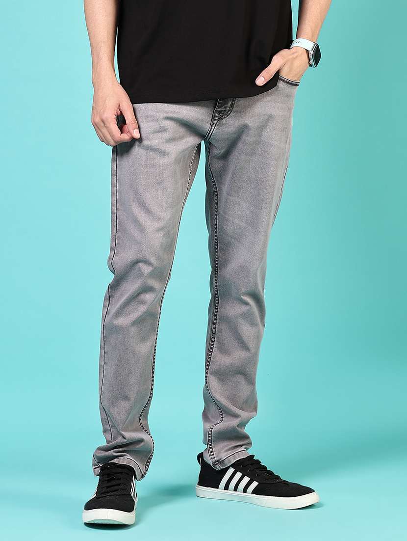 men solid mid rise relaxed fit jean - 21765831 -  Standard Image - 1