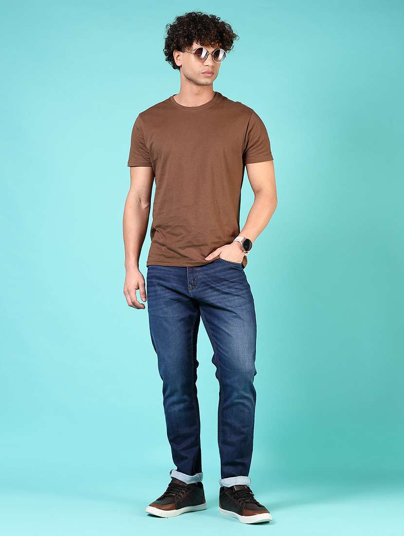men solid mid rise slim fit jean - 21765833 -  Standard Image - 4