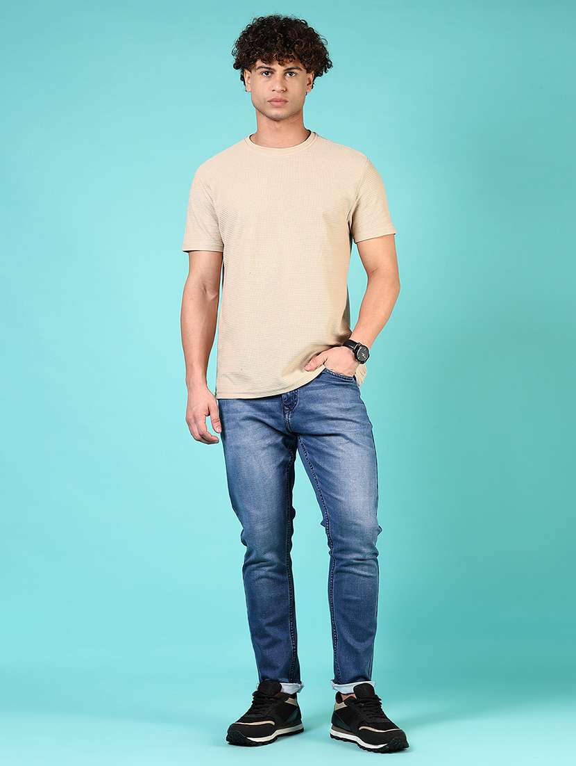 men solid mid rise slim fit jean - 21765834 -  Standard Image - 4