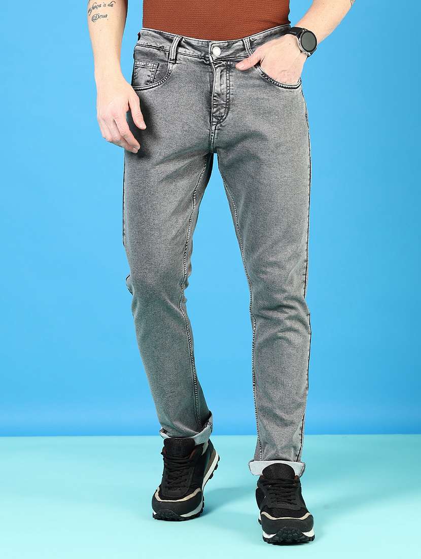 men solid mid rise slim fit jean - 21765852 - Zoom Image - 0