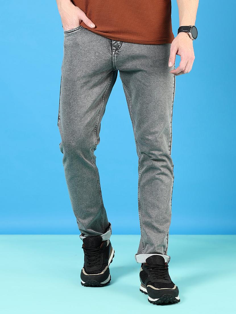 men solid mid rise slim fit jean - 21765852 -  Standard Image - 1