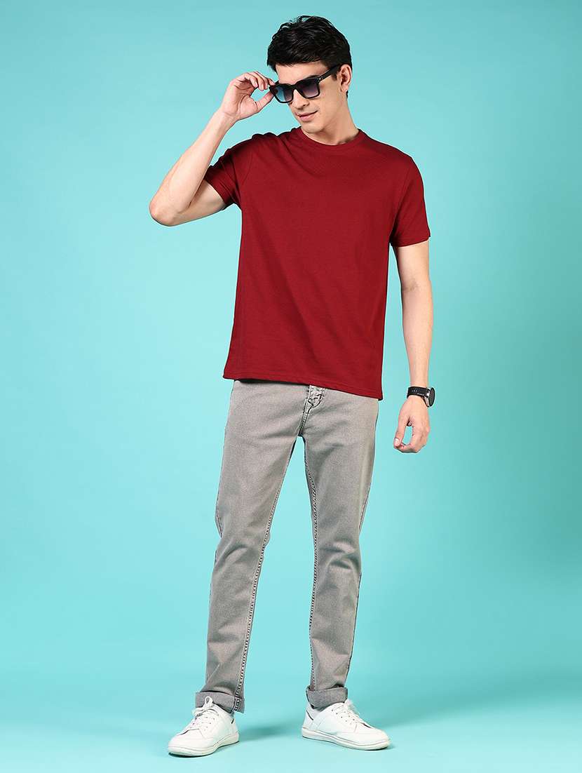 men solid mid rise relaxed fit jean - 21765857 - Standard Image - 4