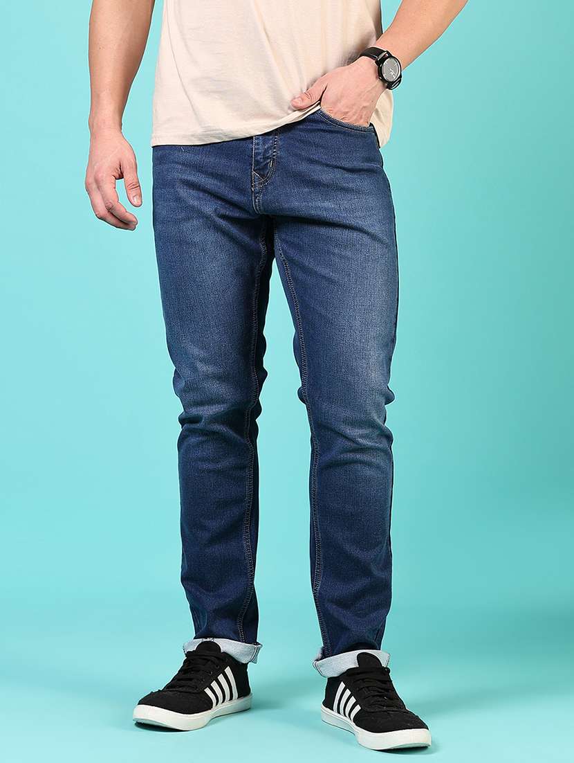 men solid mid rise slim fit jean - 21765861 -  Standard Image - 1