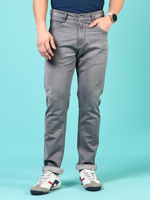 men solid mid rise slim fit jean - 21765862 - Standard Image - 0