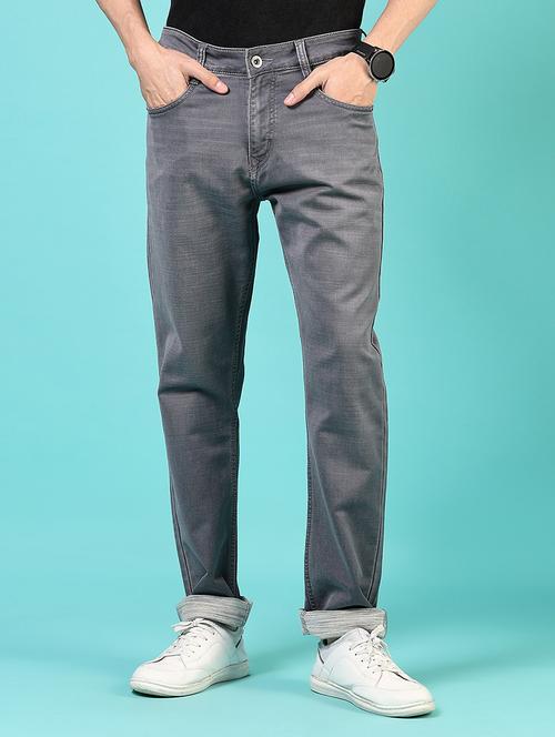 men solid mid rise relaxed fit jean - 21765863 - Standard Image - 0