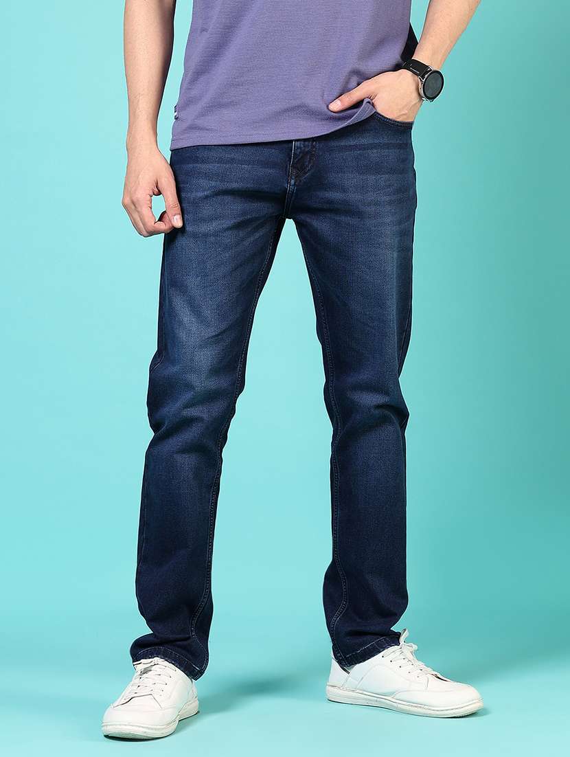 men solid mid rise relaxed fit jean - 21765868 -  Standard Image - 1