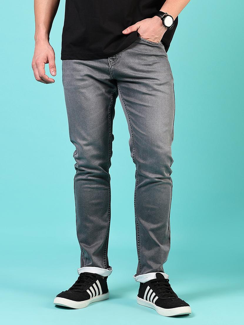 men solid mid rise slim fit jean - 21765871 - Standard Image - 1