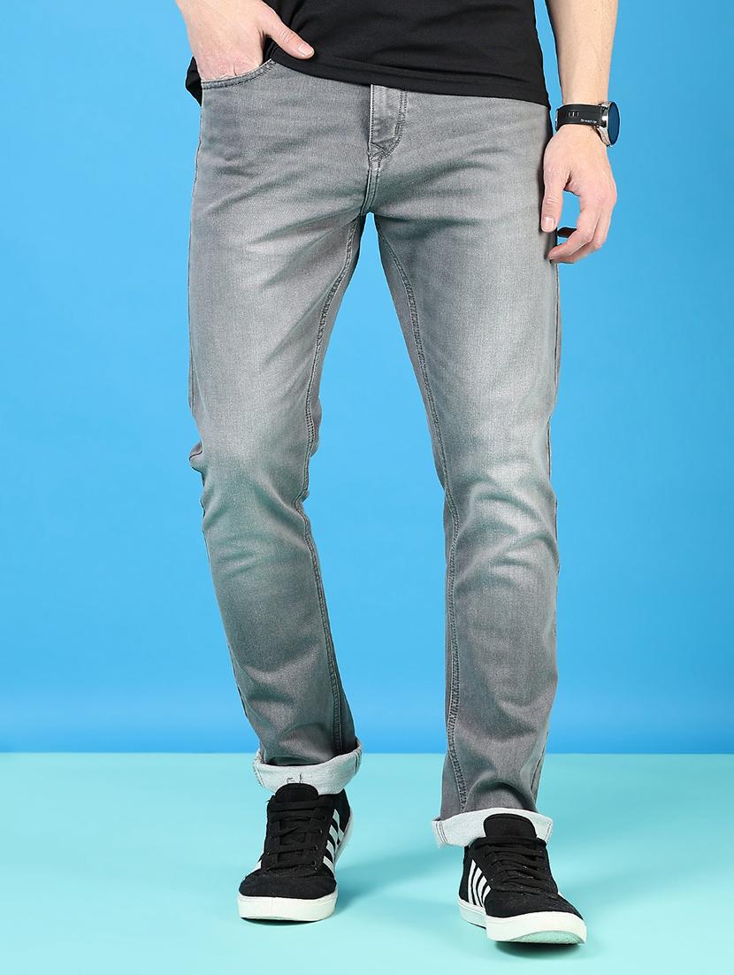 men solid mid rise slim fit jean - 21765877 - Standard Image - 1