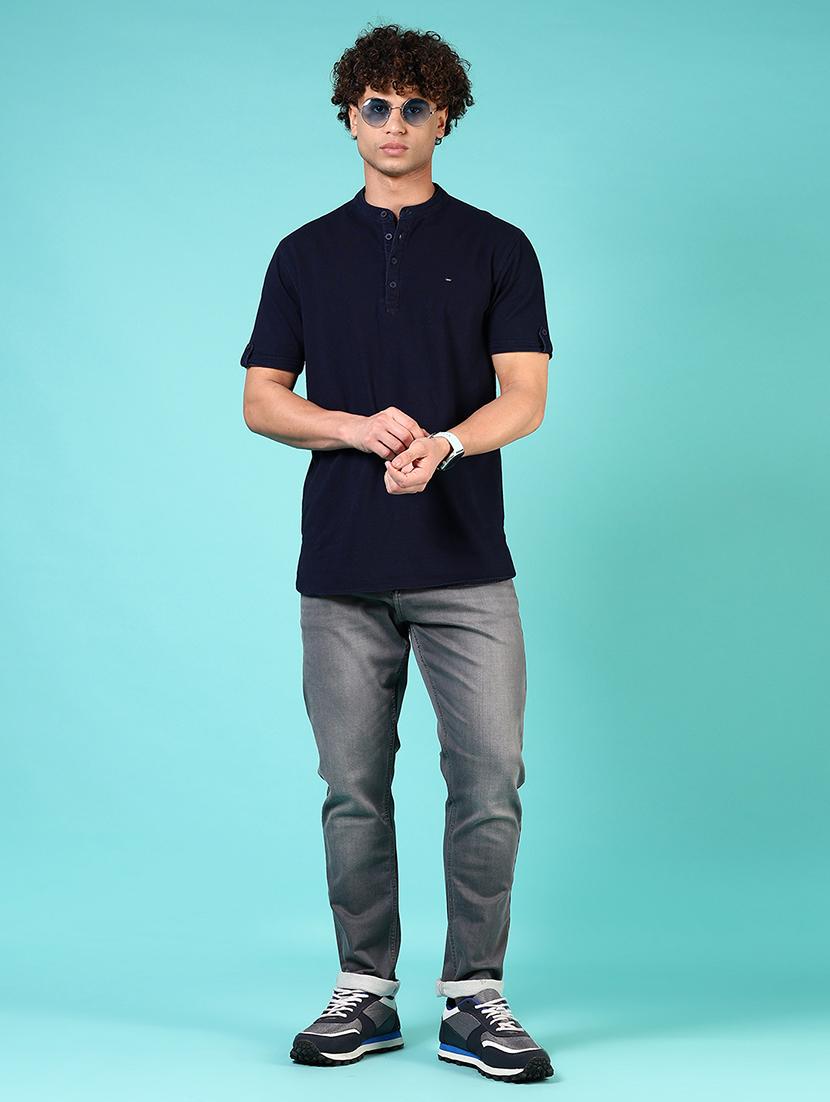 men solid mid rise relaxed fit jean - 21765878 - Standard Image - 4