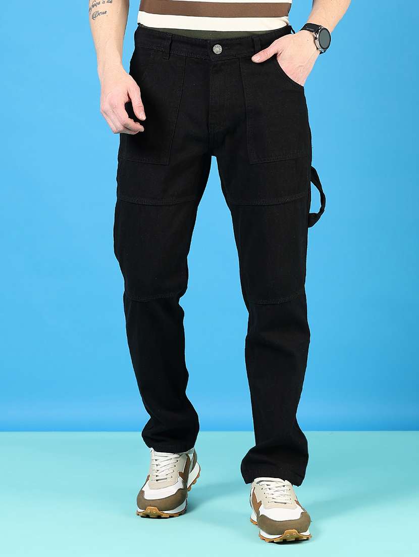 men solid mid rise relaxed fit jean - 21765880 -  Zoom Image - 0