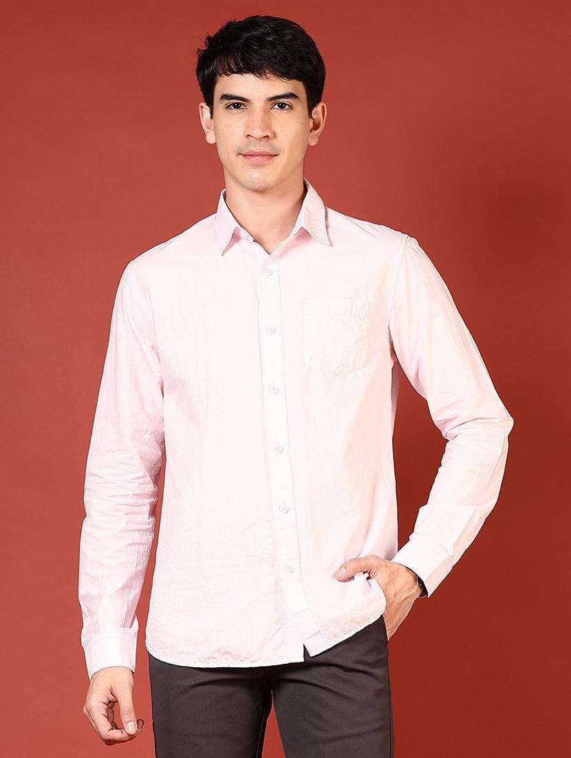 men self design long sleeve regular fit casual shirt - 21765928 -  Standard Image - 1