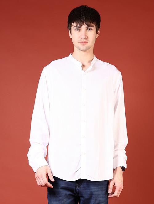 men long sleeves solid casual shirt - 21765929 - Standard Image - 0