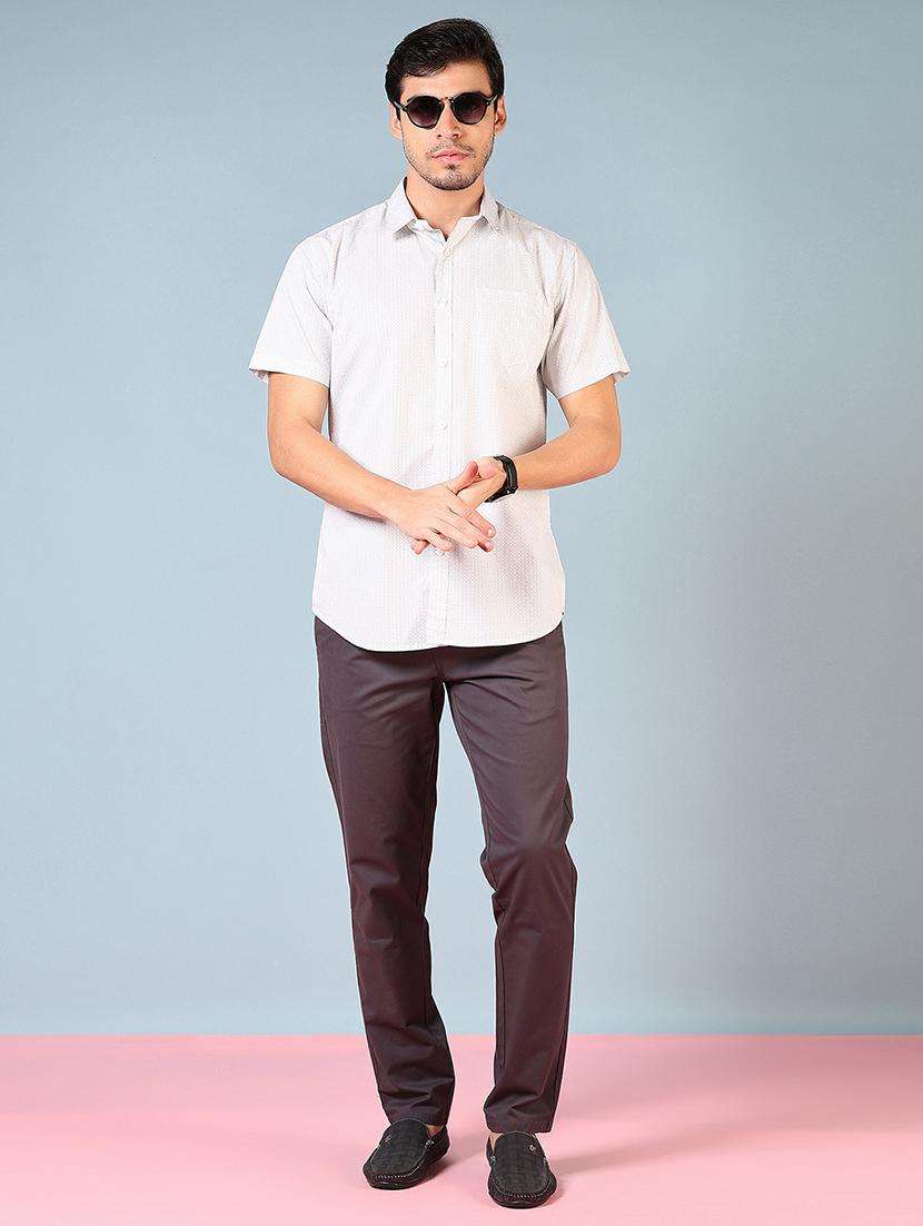 men printed short sleeve regular fit casual shirt - 21765950 -  Standard Image - 4