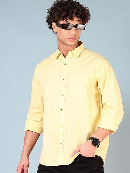 men solid long sleeve regular fit shirt - 21765956 -  Standard Image - 0