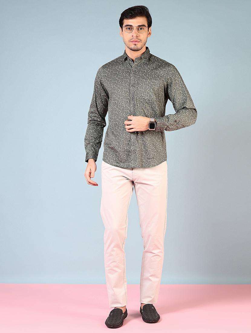 men printed long sleeve regular fit casual shirt - 21765960 -  Standard Image - 4