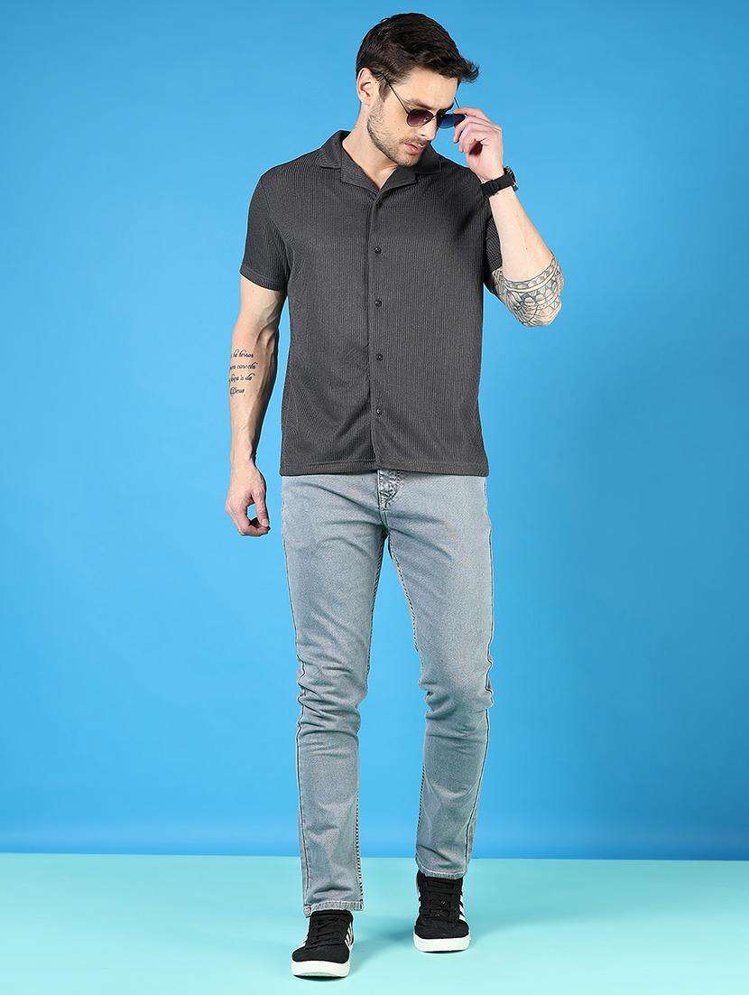 men self design short sleeve regular fit casual shirt - 21765970 -  Standard Image - 4