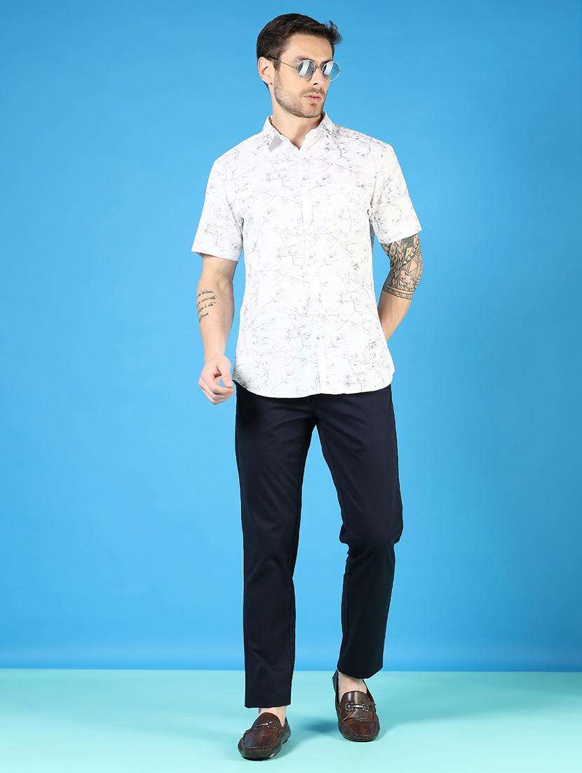 men printed short sleeve regular fit casual shirt - 21765985 -  Standard Image - 4
