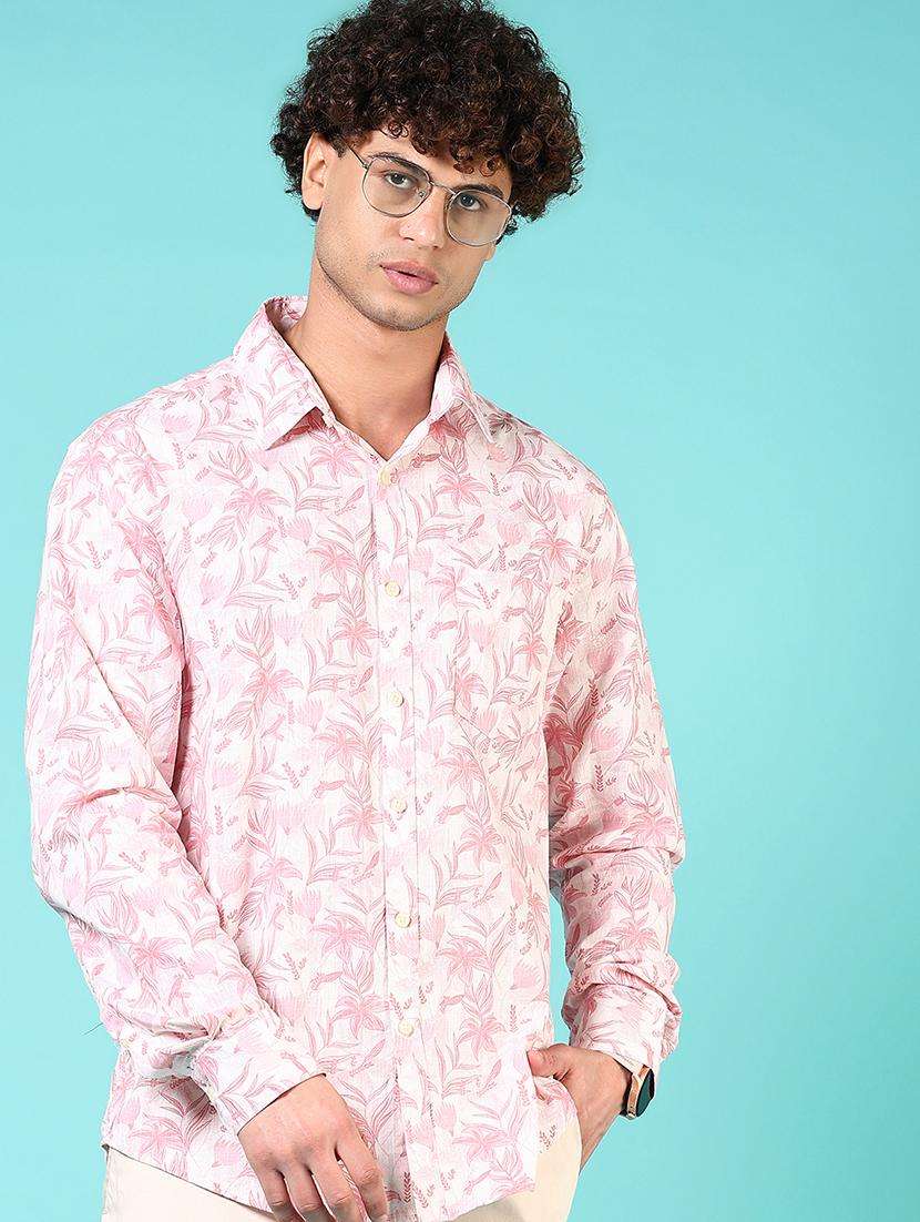 men printed long sleeve regular fit shirt - 21765996 -  Zoom Image - 0