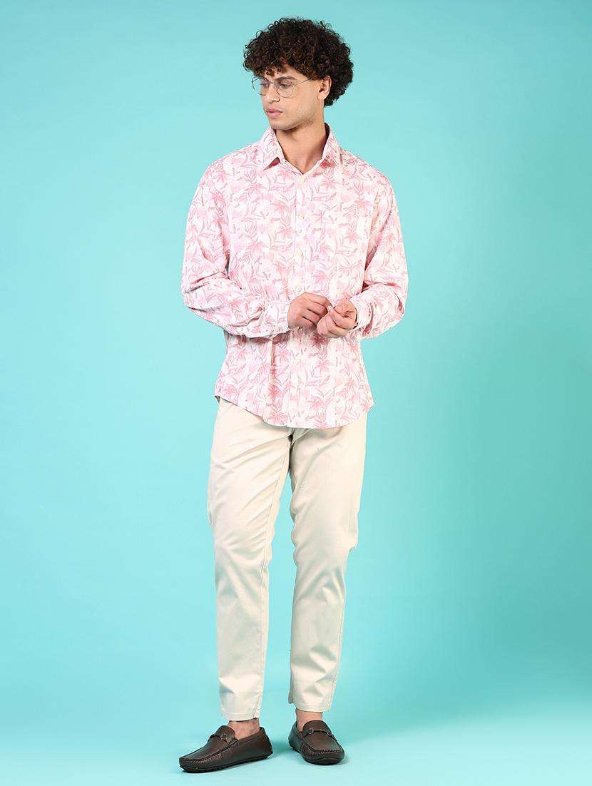men printed long sleeve regular fit shirt - 21765996 - Standard Image - 4