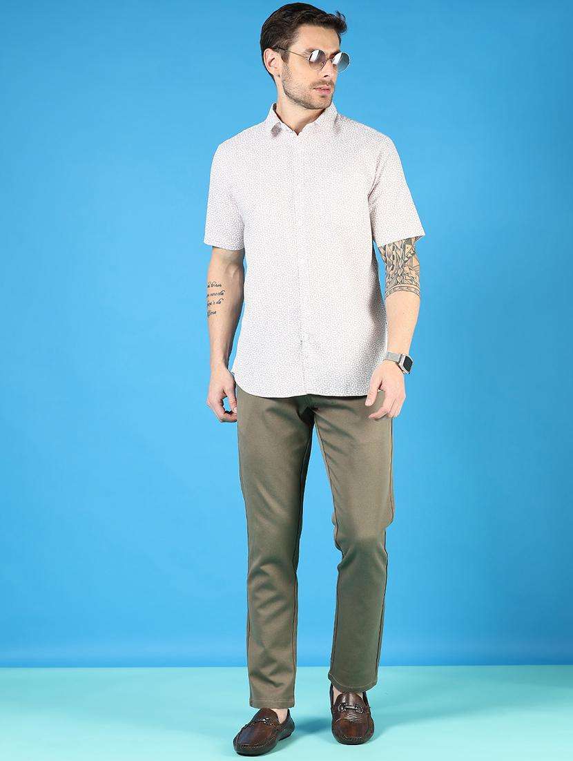 men printed short sleeve regular fit casual shirt - 21765999 -  Standard Image - 4