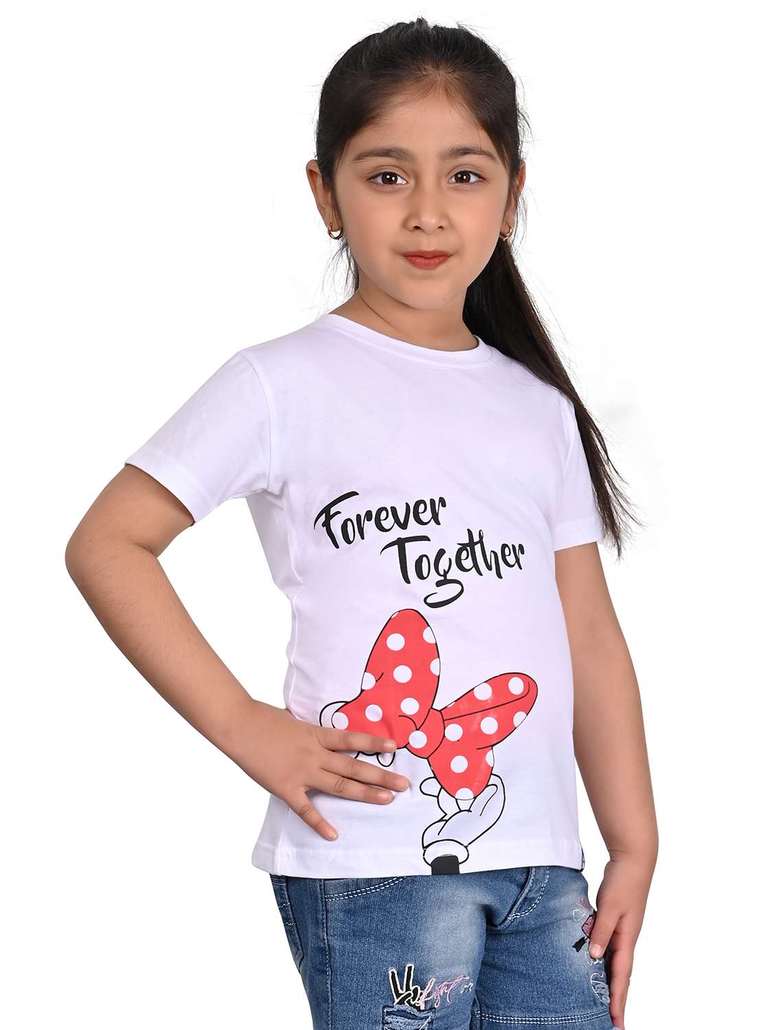 girls placement print short sleeve t-shirt - 21766043 -  Standard Image - 1