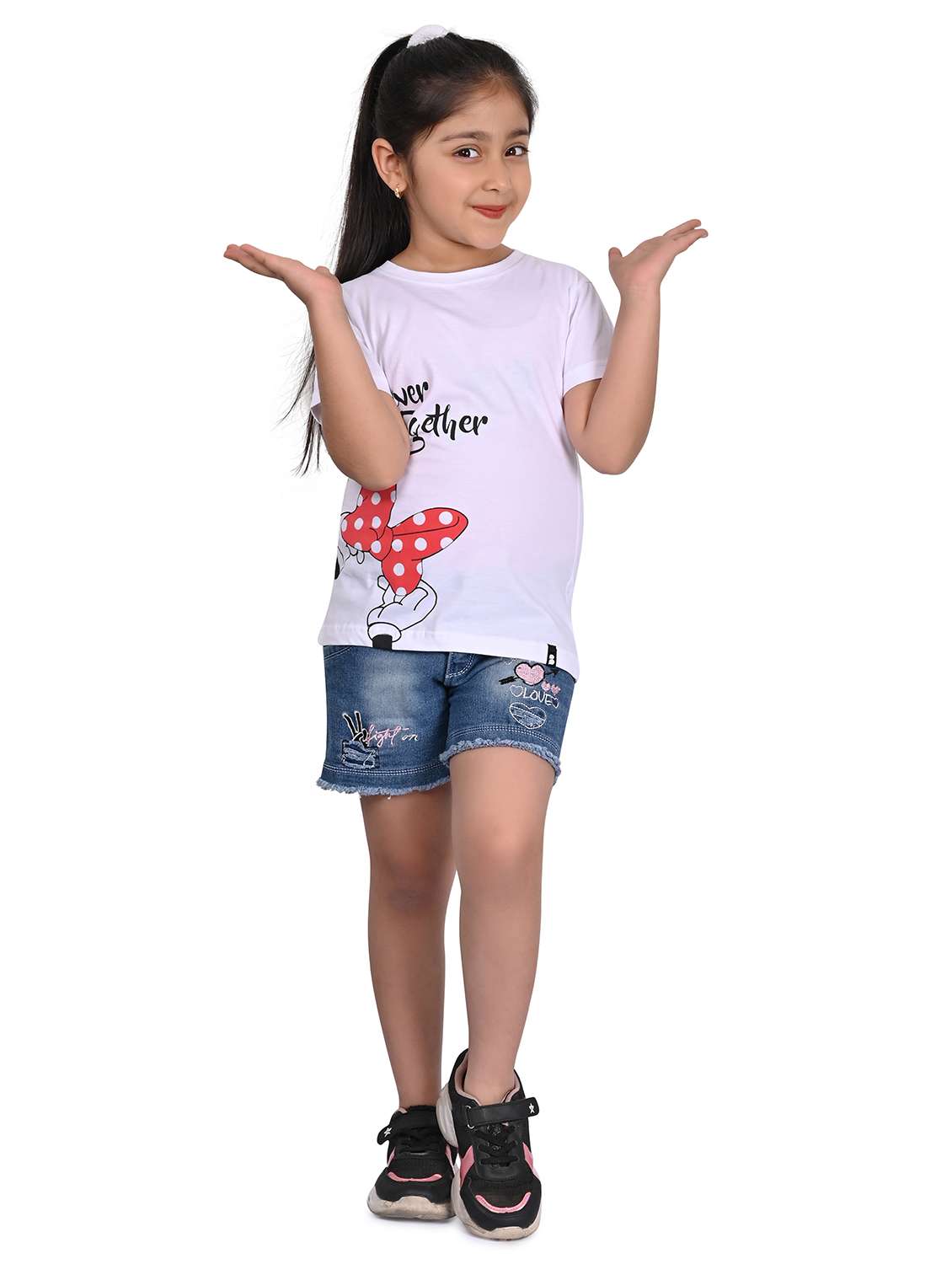 girls placement print short sleeve t-shirt - 21766043 -  Standard Image - 4
