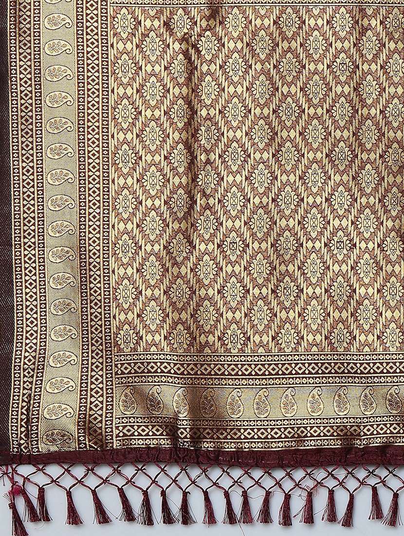 women self design banarasi saree with blouse - 21766137 -  Standard Image - 4