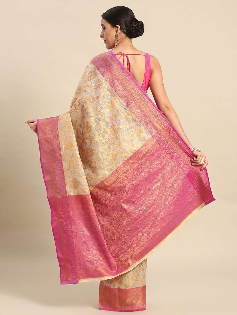 women self design bordered saree with blouse - 21766159 -  Standard Image - 1