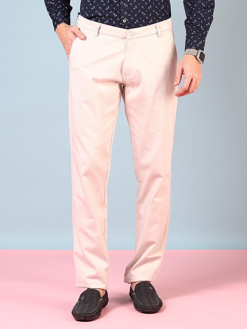 men solid mid rise full length formal trouser - 21766220 -  Zoom Image - 0