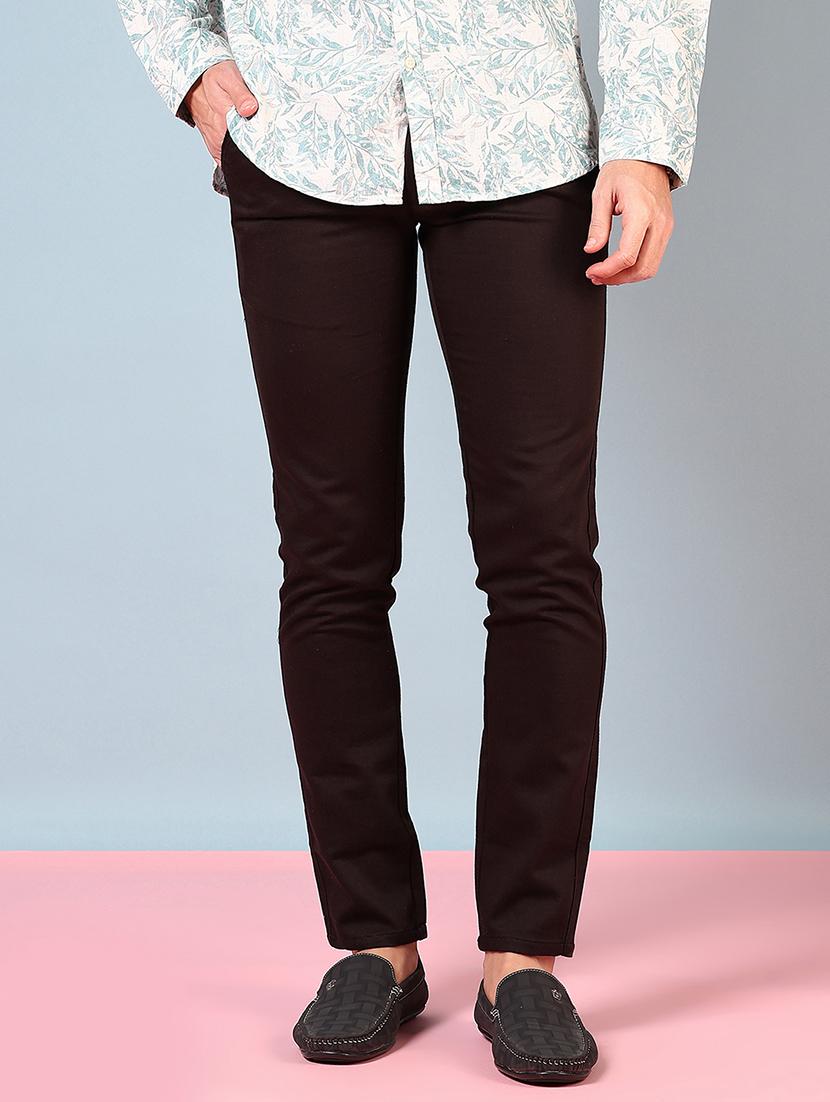 men mid rise solid chinos - 21766222 - Standard Image - 1