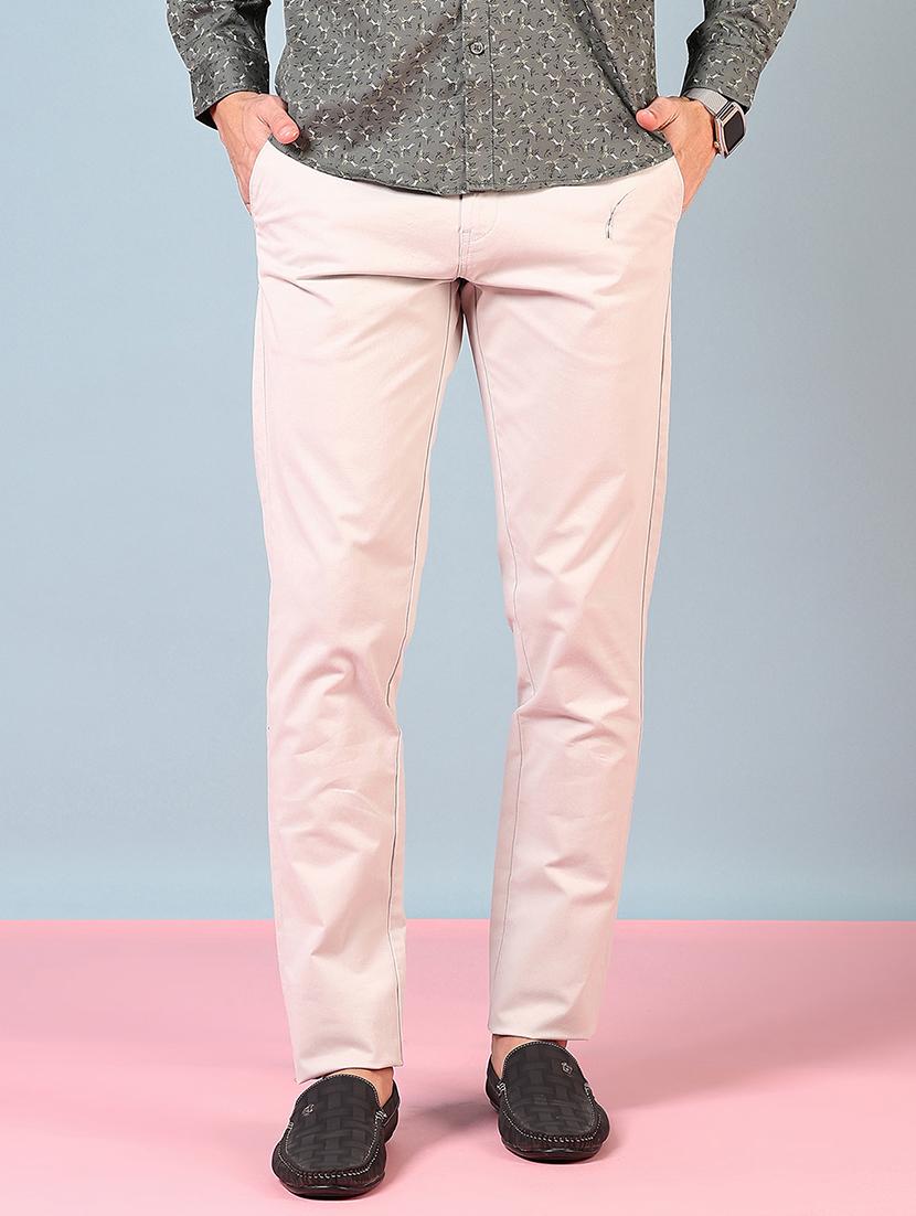 men mid rise solid chinos - 21766229 - Standard Image - 1