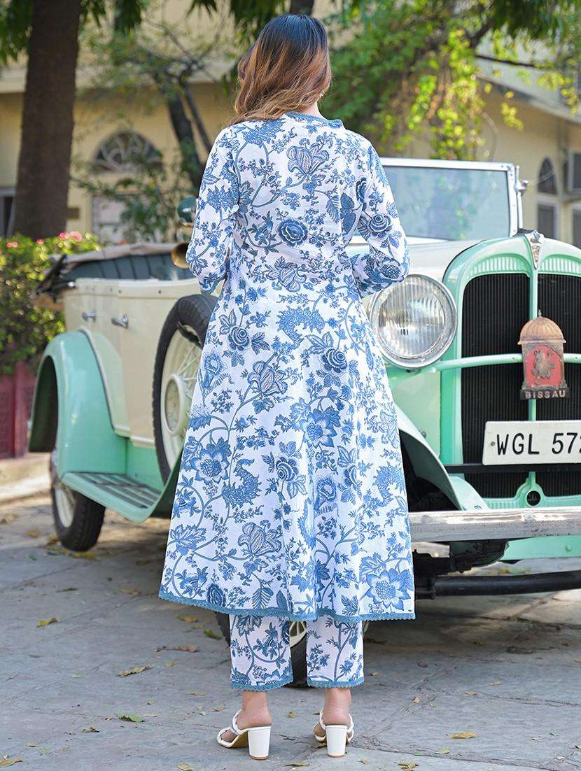 women three quarter sleeve kurta pant with dupatta set - 21766312 -  Standard Image - 4