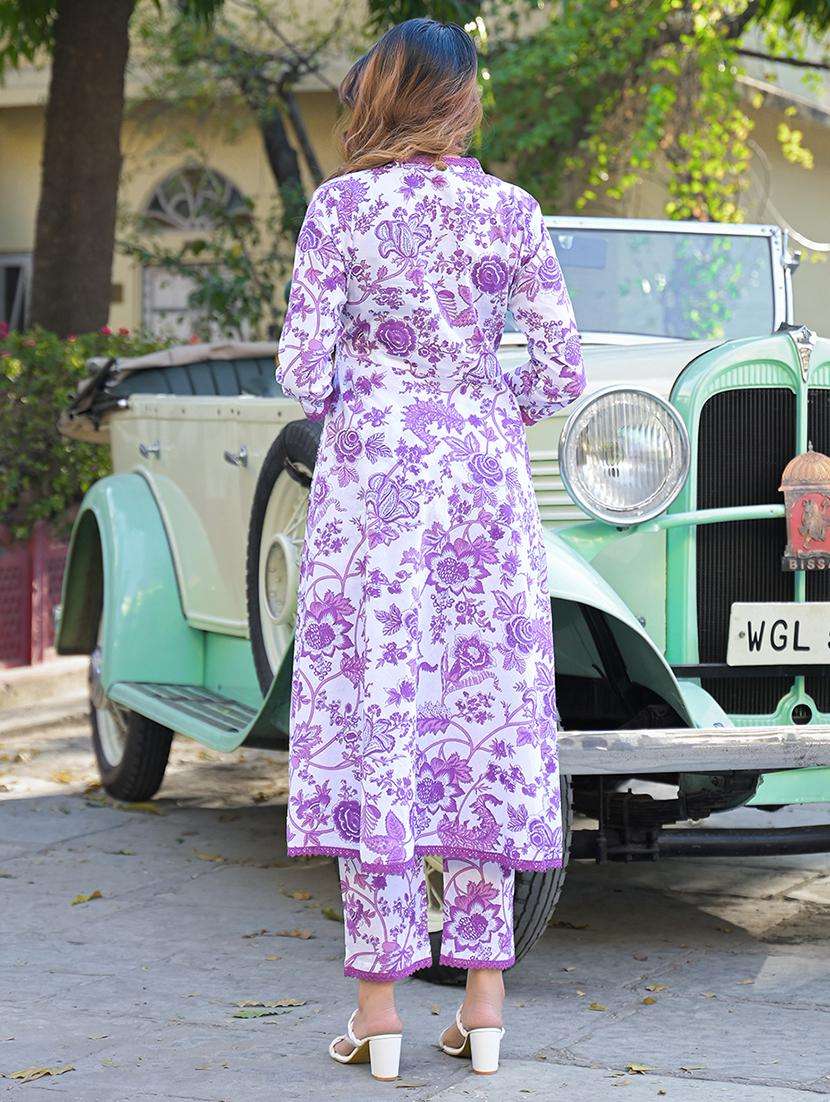 women three quarter sleeve kurta pant with dupatta set - 21766313 -  Standard Image - 4