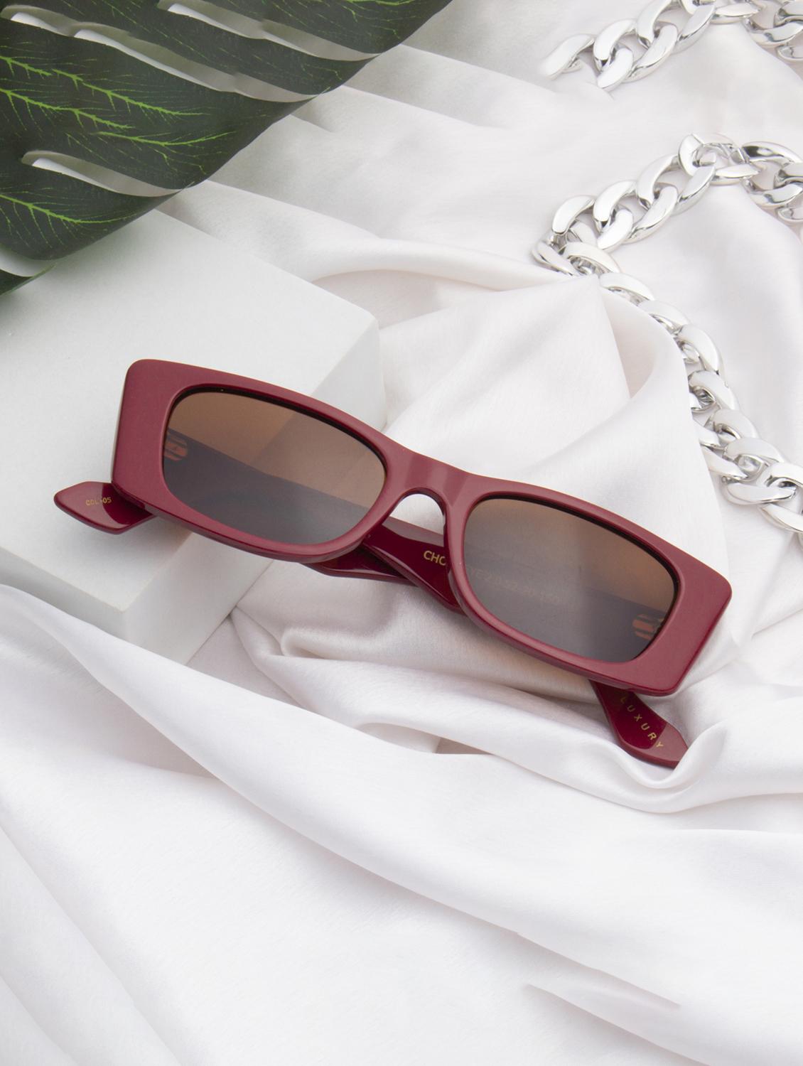 ted smith unisex brown premium italian acetate sunglasses with polarized lenses. - 21766329 - Zoom Image - 0