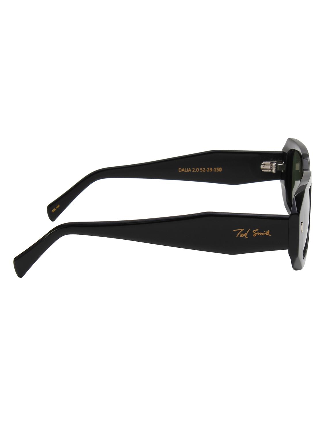 ted smith unisex green premium italian acetate sunglasses with polarized lenses. - 21766331 - Standard Image - 4