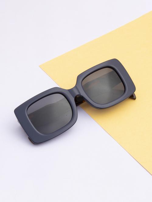 ted smith unisex black premium italian acetate sunglasses with polarized lenses. - 21766338 -  Standard Image - 0