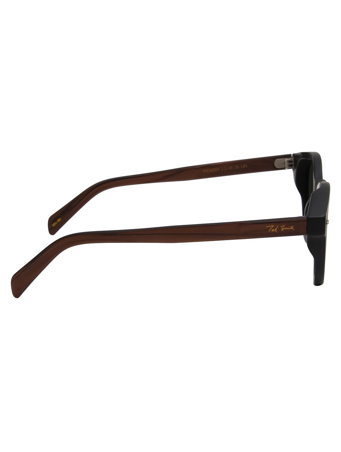 ted smith unisex green premium italian acetate sunglasses with polarized lenses. - 21766343 - Standard Image - 4