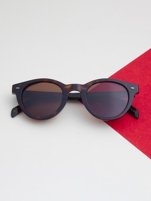 ted smith unisex brown premium italian acetate sunglasses with polarized lenses. - 21766344 -  Standard Image - 0