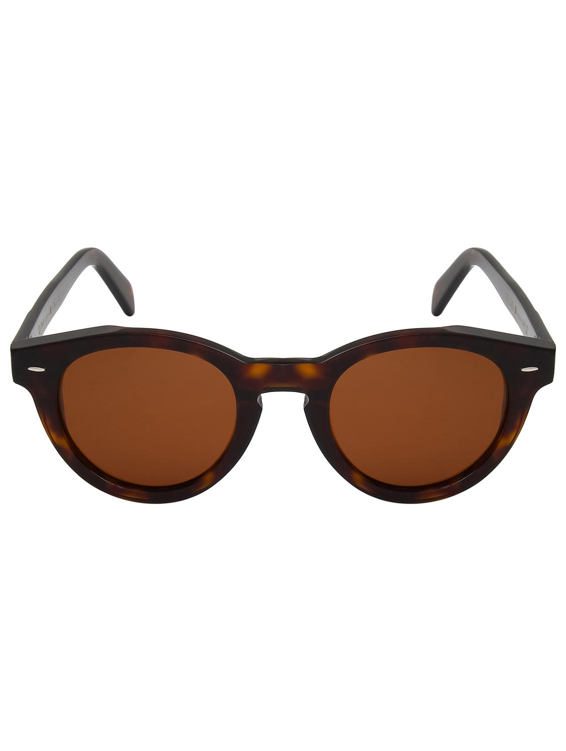 ted smith unisex brown premium italian acetate sunglasses with polarized lenses. - 21766344 -  Standard Image - 1