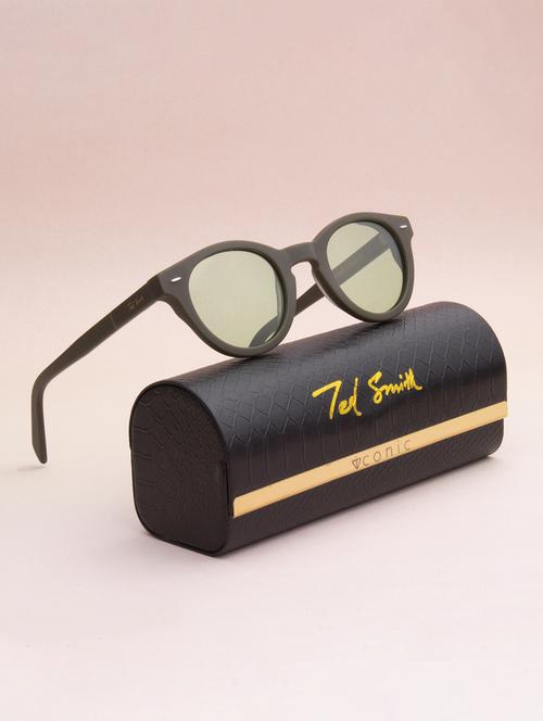 ted smith unisex candy green premium italian acetate sunglasses with polarized lenses. - 21766347 - Standard Image - 0
