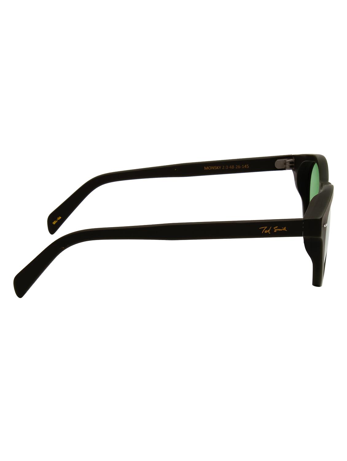 ted smith unisex candy green premium italian acetate sunglasses with polarized lenses. - 21766347 - Standard Image - 4