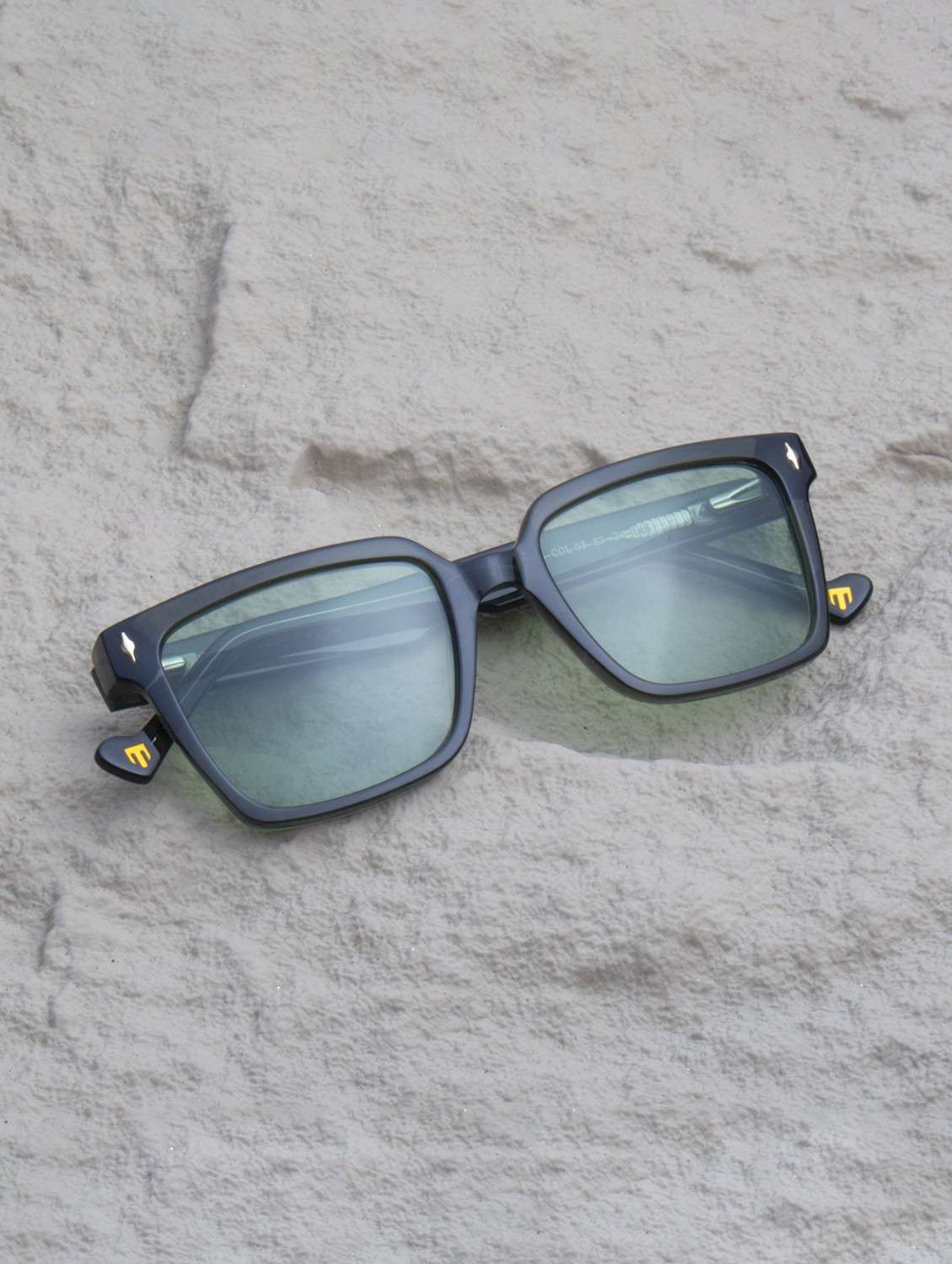 ted smith unisex candy green premium italian acetate sunglasses with polarized lenses.