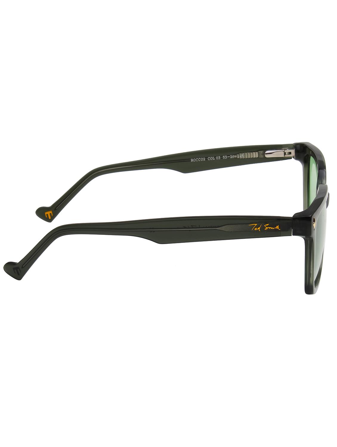 ted smith unisex candy green premium italian acetate sunglasses with polarized lenses. - 21766350 - Standard Image - 4