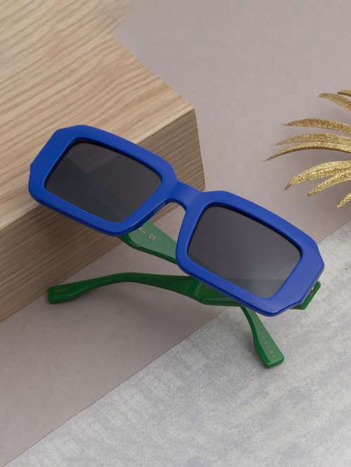 ted smith unisex black premium italian acetate sunglasses with polarized lenses. - 21766354 -  Standard Image - 0