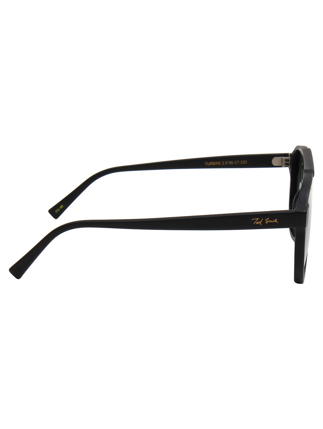 ted smith unisex green premium italian acetate sunglasses with polarized lenses. - 21766359 - Standard Image - 4