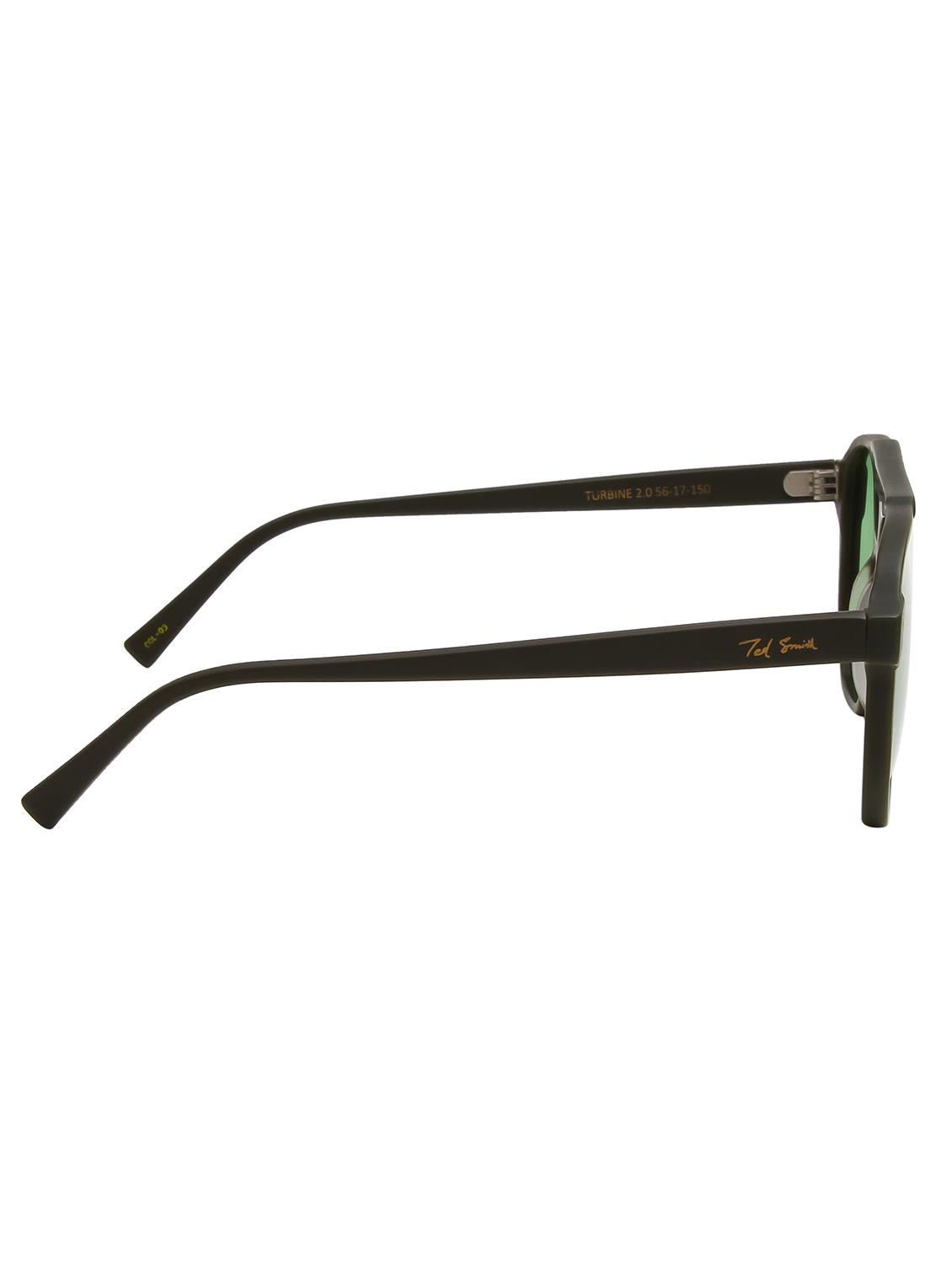 ted smith unisex candy green premium italian acetate sunglasses with polarized lenses. - 21766361 - Standard Image - 4
